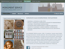 Tablet Screenshot of monumentservice.pl